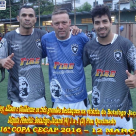 16º COPA CECAP 2016 - BOTAFOGO JAÇANÃ É  O GRANDE CAMPEÃO VENCEU POR 3 X 0 A EQUIPE DO BOM GOLE/L3  