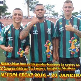 16º COPA CECAP 2016 - BOTAFOGO JAÇANÃ É  O GRANDE CAMPEÃO VENCEU POR 3 X 0 A EQUIPE DO BOM GOLE/L3  