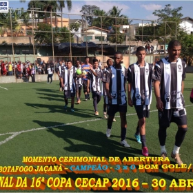 16º COPA CECAP 2016 - BOTAFOGO JAÇANÃ É  O GRANDE CAMPEÃO VENCEU POR 3 X 0 A EQUIPE DO BOM GOLE/L3  