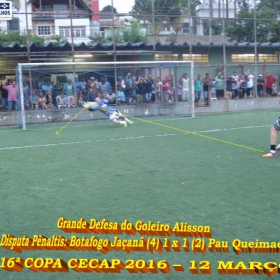 16º COPA CECAP 2016 - BOTAFOGO JAÇANÃ É  O GRANDE CAMPEÃO VENCEU POR 3 X 0 A EQUIPE DO BOM GOLE/L3  