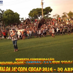 16º COPA CECAP 2016 - BOTAFOGO JAÇANÃ É  O GRANDE CAMPEÃO VENCEU POR 3 X 0 A EQUIPE DO BOM GOLE/L3  