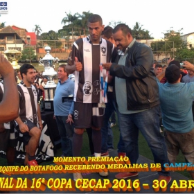 16º COPA CECAP 2016 - BOTAFOGO JAÇANÃ É  O GRANDE CAMPEÃO VENCEU POR 3 X 0 A EQUIPE DO BOM GOLE/L3  