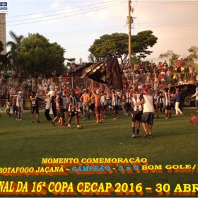 16º COPA CECAP 2016 - BOTAFOGO JAÇANÃ É  O GRANDE CAMPEÃO VENCEU POR 3 X 0 A EQUIPE DO BOM GOLE/L3  