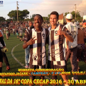 16º COPA CECAP 2016 - BOTAFOGO JAÇANÃ É  O GRANDE CAMPEÃO VENCEU POR 3 X 0 A EQUIPE DO BOM GOLE/L3  