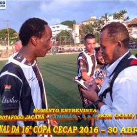 16º COPA CECAP 2016 - BOTAFOGO JAÇANÃ É  O GRANDE CAMPEÃO VENCEU POR 3 X 0 A EQUIPE DO BOM GOLE/L3  