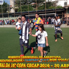 16º COPA CECAP 2016 - BOTAFOGO JAÇANÃ É  O GRANDE CAMPEÃO VENCEU POR 3 X 0 A EQUIPE DO BOM GOLE/L3  