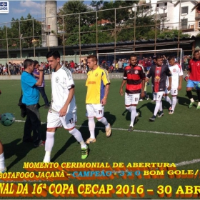 16º COPA CECAP 2016 - BOTAFOGO JAÇANÃ É  O GRANDE CAMPEÃO VENCEU POR 3 X 0 A EQUIPE DO BOM GOLE/L3  