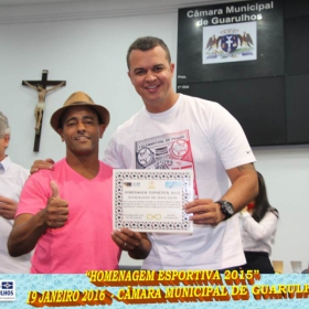  HOMENAGEM ESPORTIVA 2015 - REALIZADA DIA 19 JANEIRO 2016 NA CÂMARA DE GUARULHOS