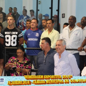  HOMENAGEM ESPORTIVA 2015 - REALIZADA DIA 19 JANEIRO 2016 NA CÂMARA DE GUARULHOS