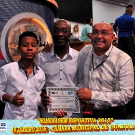  HOMENAGEM ESPORTIVA 2015 - REALIZADA DIA 19 JANEIRO 2016 NA CÂMARA DE GUARULHOS