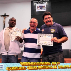  HOMENAGEM ESPORTIVA 2015 - REALIZADA DIA 19 JANEIRO 2016 NA CÂMARA DE GUARULHOS