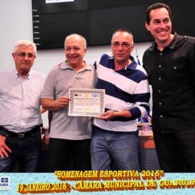  HOMENAGEM ESPORTIVA 2015 - REALIZADA DIA 19 JANEIRO 2016 NA CÂMARA DE GUARULHOS