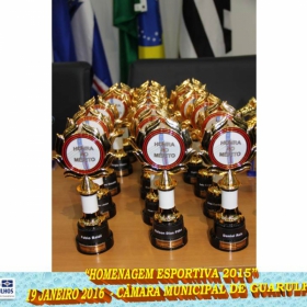  HOMENAGEM ESPORTIVA 2015 - REALIZADA DIA 19 JANEIRO 2016 NA CÂMARA DE GUARULHOS