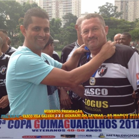 2ª COPA GUIMAGUARULHOS DE VETERANOS 2017 - 40 e 50 ANOS - VASCO CAMPEÃO DO 40 E ESTRELA CAMPEÃO DO 50 