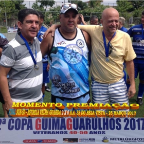 2ª COPA GUIMAGUARULHOS DE VETERANOS 2017 - 40 e 50 ANOS - VASCO CAMPEÃO DO 40 E ESTRELA CAMPEÃO DO 50 