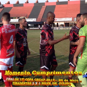  17ª COPA CECAP -  TIRADENTES É O GRANDE CAMPEÃO 