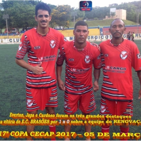  17ª COPA CECAP -  TIRADENTES É O GRANDE CAMPEÃO 