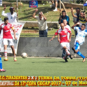  17ª COPA CECAP -  TIRADENTES É O GRANDE CAMPEÃO 