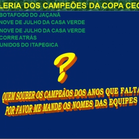  17ª COPA CECAP -  TIRADENTES É O GRANDE CAMPEÃO 