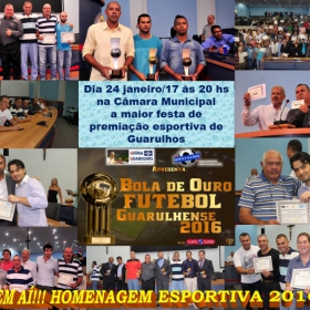 A MAIOR FESTA DE PREMIAÇÃO ESPORTIVA DE GUARULHOS