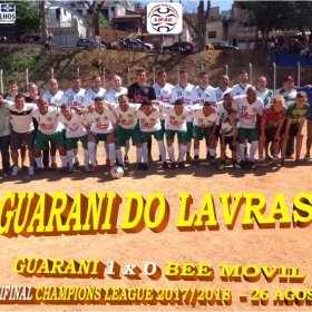 CHAMPIONS LEAGUE MASTER 2017 - GUARANI DO LAVRAS É O GRANDE CAMPEÃO