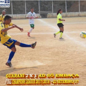 CHAMPIONS LEAGUE MASTER 2017 - GUARANI DO LAVRAS É O GRANDE CAMPEÃO