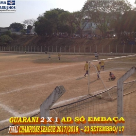 CHAMPIONS LEAGUE MASTER 2017 - GUARANI DO LAVRAS É O GRANDE CAMPEÃO