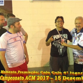 4º CAMPEONATO DE FUTSAL DA ACM - 2017 - ATLÉTICO NACIONAL - CAMPEÃO