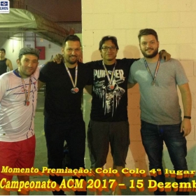 4º CAMPEONATO DE FUTSAL DA ACM - 2017 - ATLÉTICO NACIONAL - CAMPEÃO