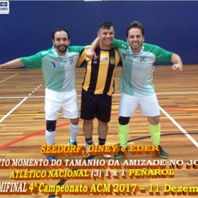 4º CAMPEONATO DE FUTSAL DA ACM - 2017 - ATLÉTICO NACIONAL - CAMPEÃO