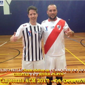 4º CAMPEONATO DE FUTSAL DA ACM - 2017 - ATLÉTICO NACIONAL - CAMPEÃO