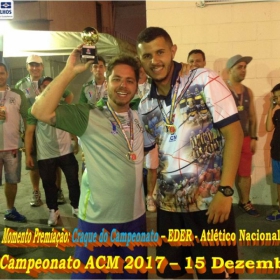 4º CAMPEONATO DE FUTSAL DA ACM - 2017 - ATLÉTICO NACIONAL - CAMPEÃO