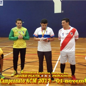 4º CAMPEONATO DE FUTSAL DA ACM - 2017 - ATLÉTICO NACIONAL - CAMPEÃO