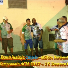 4º CAMPEONATO DE FUTSAL DA ACM - 2017 - ATLÉTICO NACIONAL - CAMPEÃO