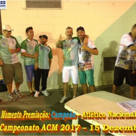 4º CAMPEONATO DE FUTSAL DA ACM - 2017 - ATLÉTICO NACIONAL - CAMPEÃO