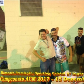 4º CAMPEONATO DE FUTSAL DA ACM - 2017 - ATLÉTICO NACIONAL - CAMPEÃO