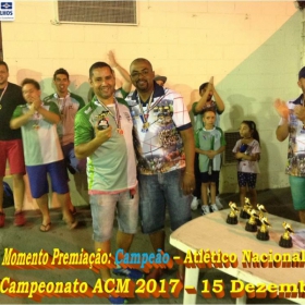 4º CAMPEONATO DE FUTSAL DA ACM - 2017 - ATLÉTICO NACIONAL - CAMPEÃO