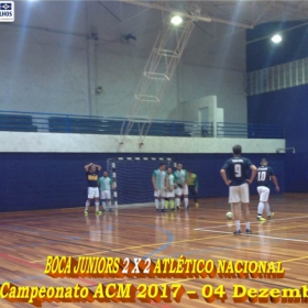 4º CAMPEONATO DE FUTSAL DA ACM - 2017 - ATLÉTICO NACIONAL - CAMPEÃO