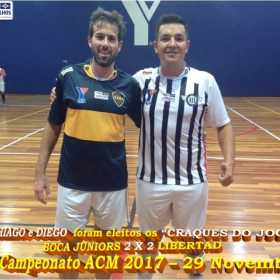 4º CAMPEONATO DE FUTSAL DA ACM - 2017 - ATLÉTICO NACIONAL - CAMPEÃO