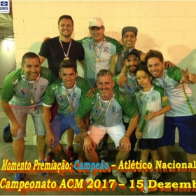 4º CAMPEONATO DE FUTSAL DA ACM - 2017 - ATLÉTICO NACIONAL - CAMPEÃO