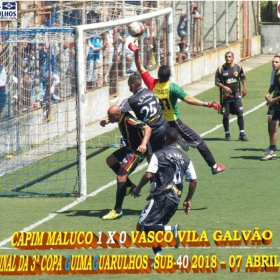 3ª COPA GUIMAGUARULHOS 40 E 50 ANOS - 2018 - SINDICATO E CAPIM MALUCO OS GRANDES CAMPEÕES 