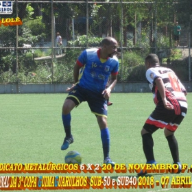 3ª COPA GUIMAGUARULHOS 40 E 50 ANOS - 2018 - SINDICATO E CAPIM MALUCO OS GRANDES CAMPEÕES 