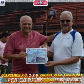 4ª COPA GUIMAGUARULHOS 2019 SUB-40 e SUB-50 ANOS- OS CAMPEÕES 