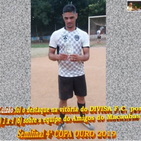 4ª COPA OURO 2019 - DIVISA F.C. É O GRANDE CAMPEÃO