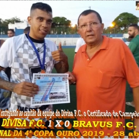 4ª COPA OURO 2019 - DIVISA F.C. É O GRANDE CAMPEÃO