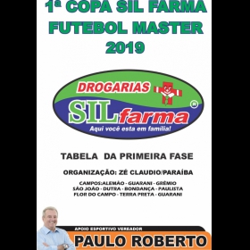 1ª COPA SILFARMA DE FUTEBOL 2019 - MASTER