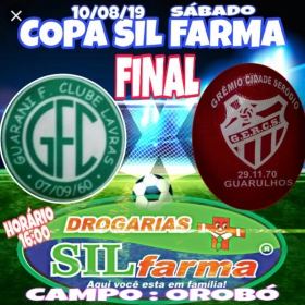 1ª COPA SILFARMA DE FUTEBOL 2019 - MASTER