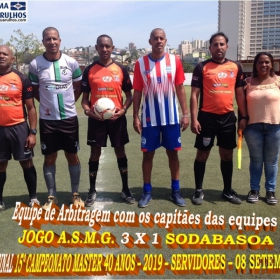 15º CAMPEONATO SUB-40 - SERVIDORES -2019