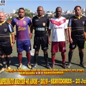 15º CAMPEONATO SUB-40 - SERVIDORES -2019