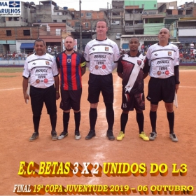 19ª COPA JUVENTUDE 2019 - E.C. BETAS - CAMPEÃO